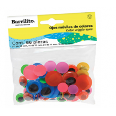 OJITOS MOVILES BARRILITO DE COLORES E004 C/66