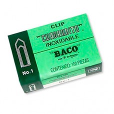 CLIP BACO CUADRADITO NO.1 C/100