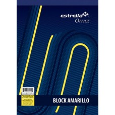 BLOCK CARTA AMARILLO ESTRELLA C/50 HOJAS