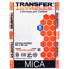 MICA C/ADHESIVO TRANSFER 66X50 CM. PTE. C/10 PZS.