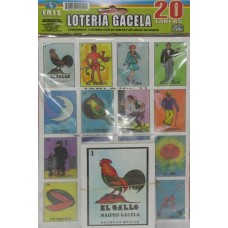LOTERIA GACELA C/20 TABLAS MOD. 22009
