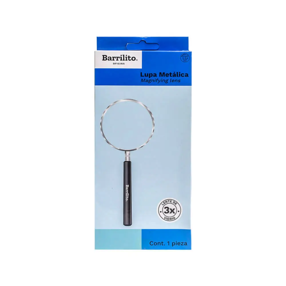 LUPA BARRILITO METALICA 90 MM. MOD.LB90M