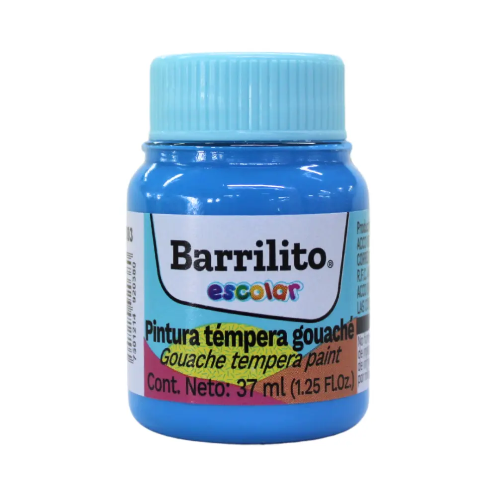 PINTURA BARRILITO TEMPERA NO.503 AZUL CE