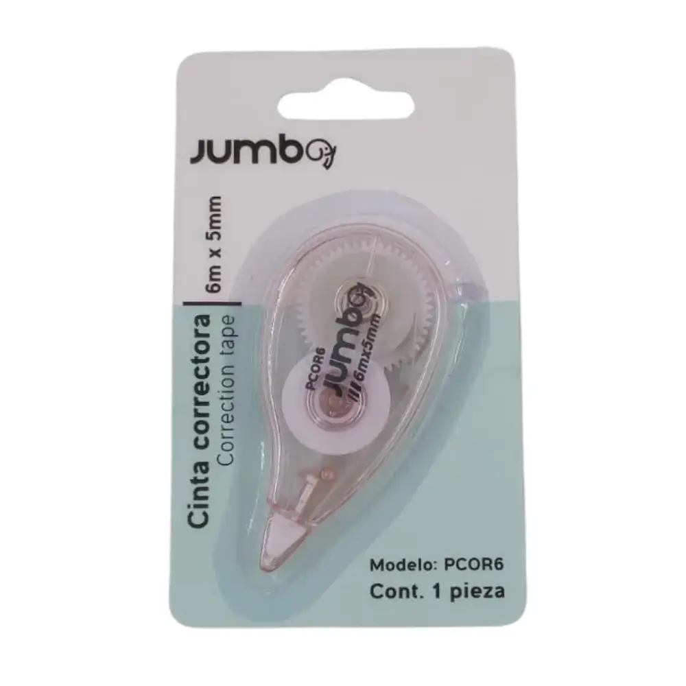 CORRECTOR EN CINTA JUMBO PCOR6 5 MM. X 6 MTS.