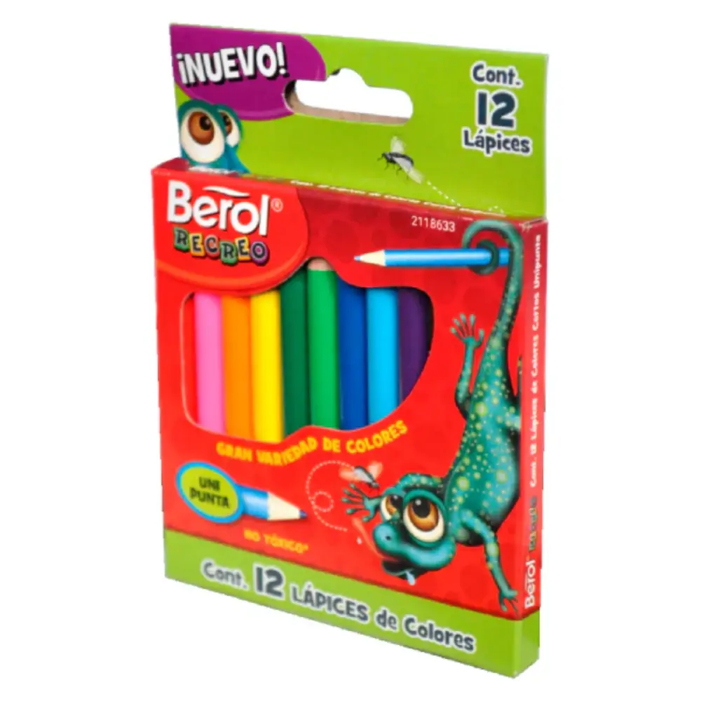 COLORES RECREO C/12 CORTOS