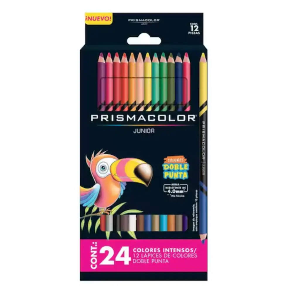 COLORES PRISMACOLOR JUNIOR DOBLE PUNTA 12X24