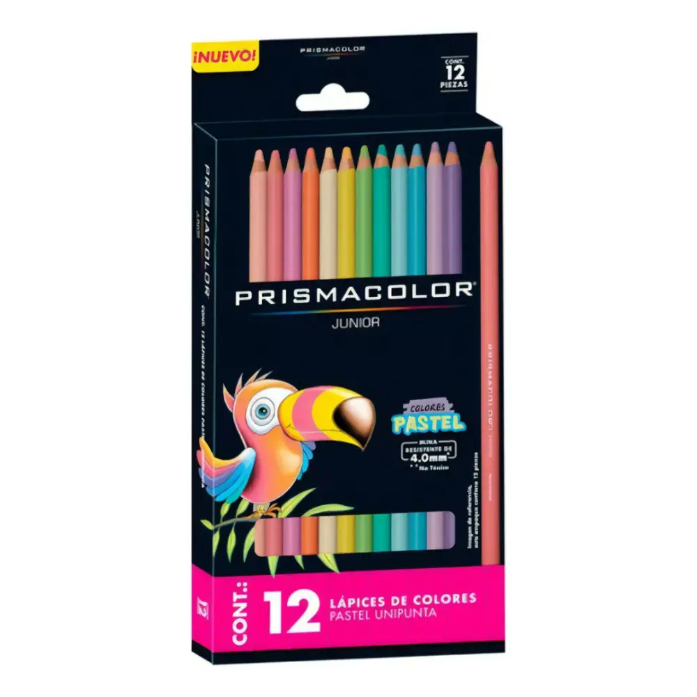 COLORES PRISMACOLOR JUNIOR PASTEL C/12