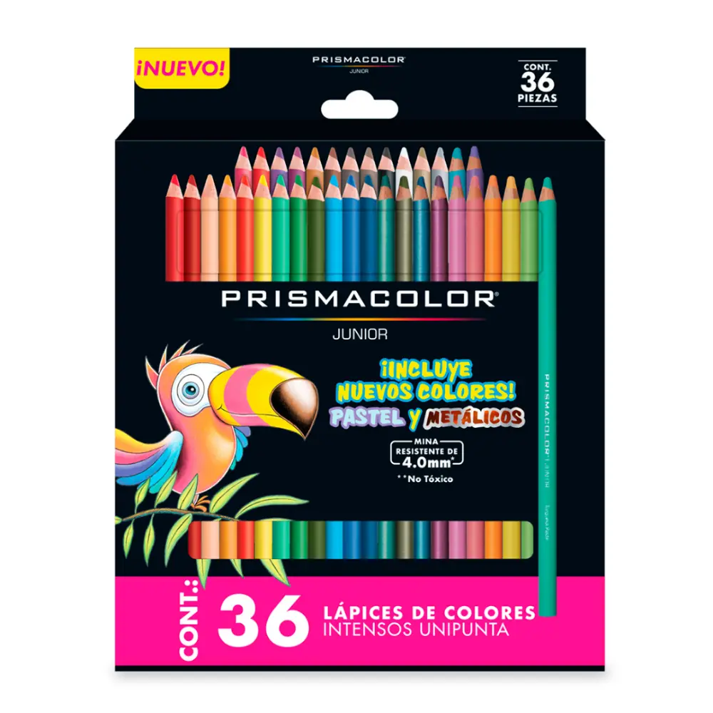 COLORES PRISMACOLOR JUNIOR CAJA C/36 PZAS.