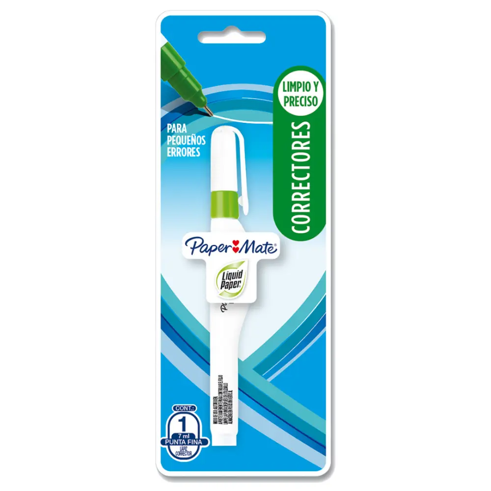 PLUMA CORRECTORA PAPER MATE NEEDLE POINT
