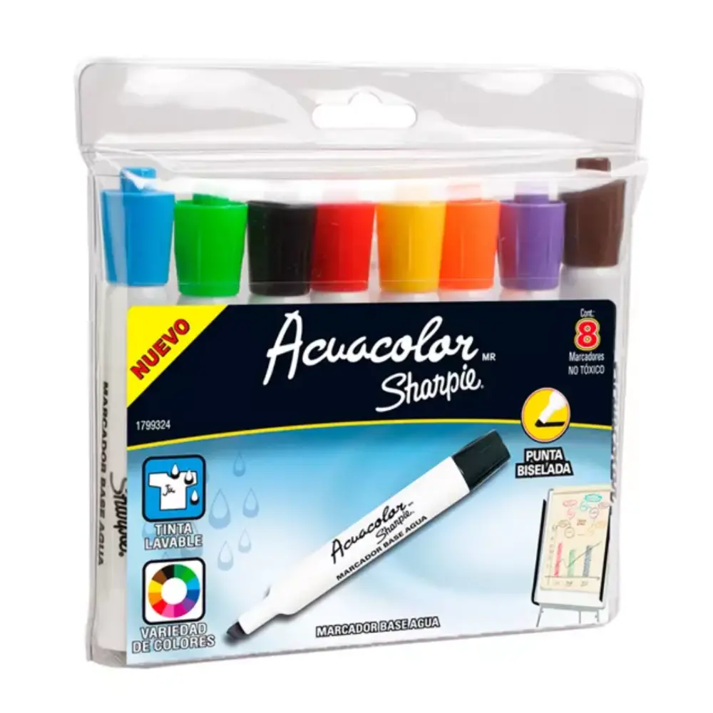 MARCADOR ACUACOLOR EST. C/8 PZAS