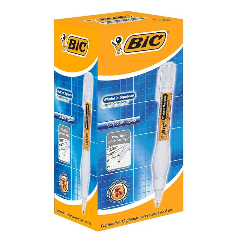 CORRECTOR BIC T/PLUMA SHAKEN SQUEEZ