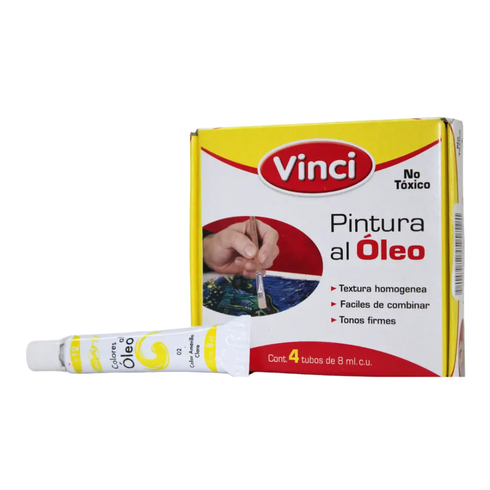 PINTURA VINCI OLEO 8CC #2 AMARILLO CLARO