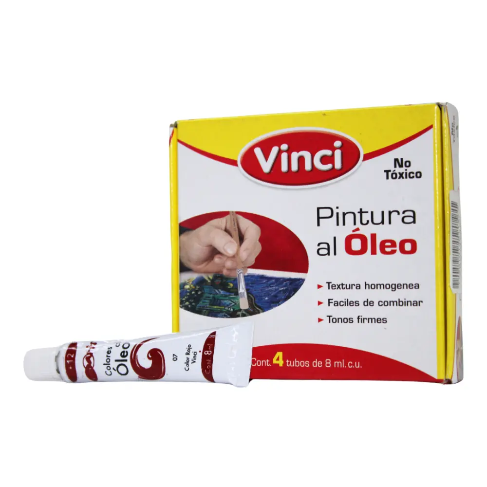 PINTURA VINCI OLEO 8CC #7 ROJO VINC