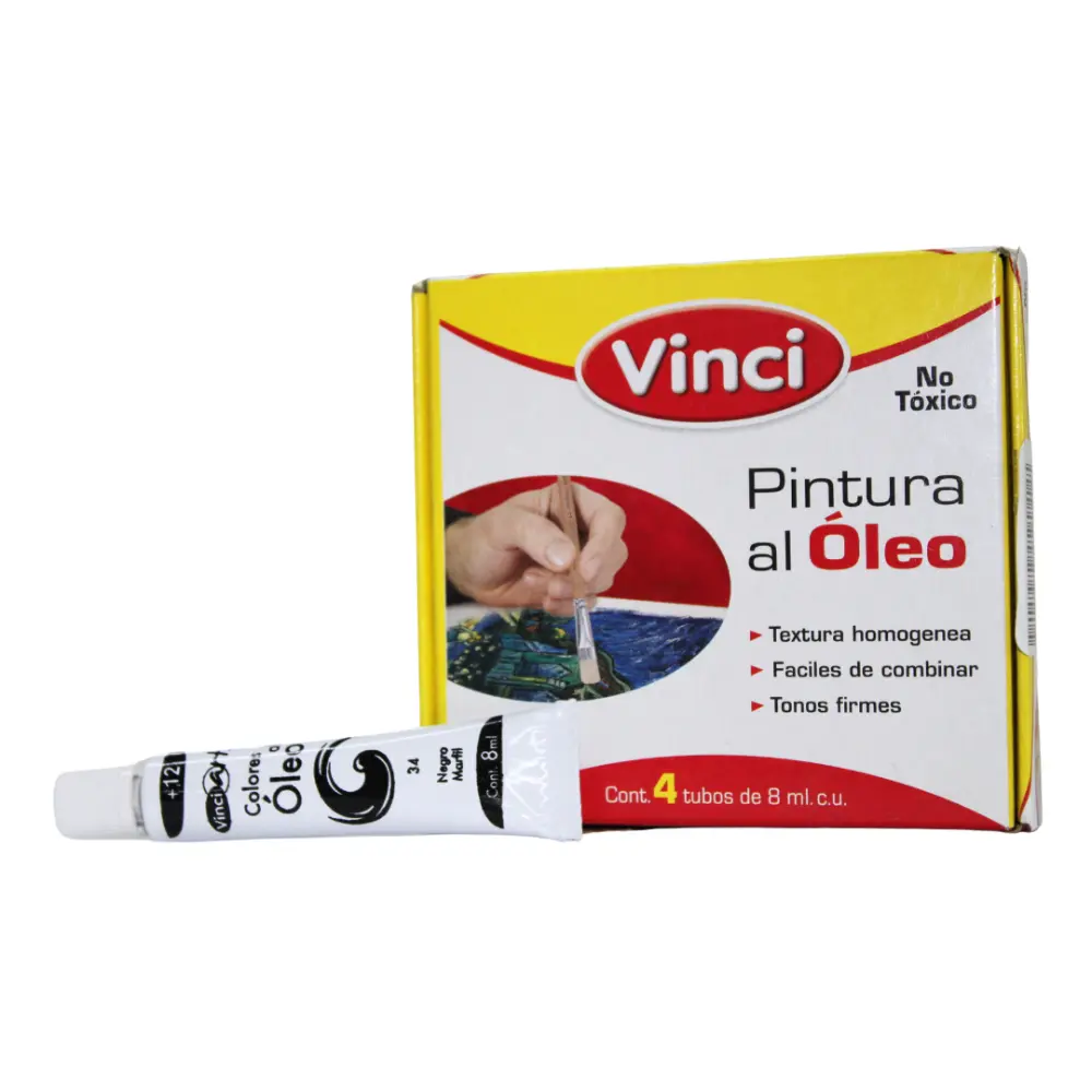 PINTURA VINCI OLEO 8CC #34 NEGRO MA