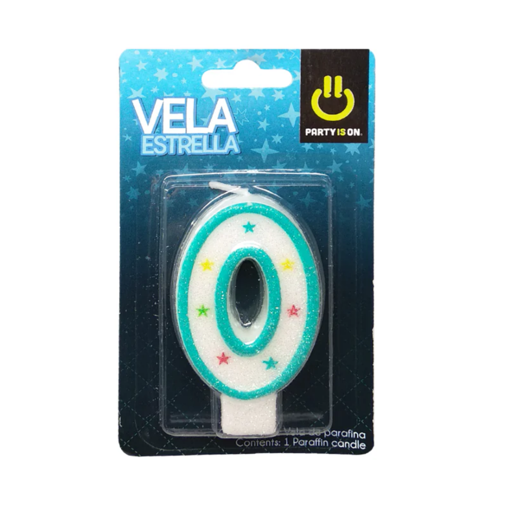 VELA P/PASTEL AZUL 0