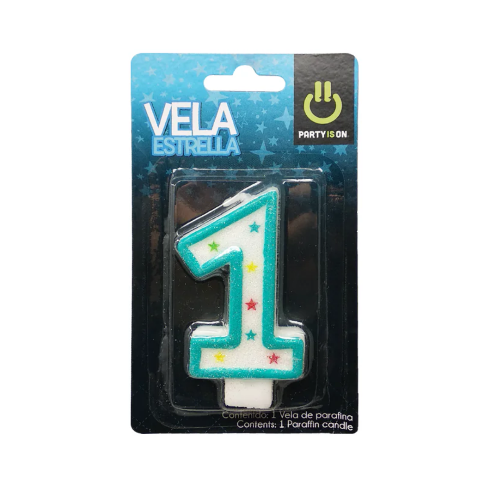 VELA P/PASTEL AZUL 1