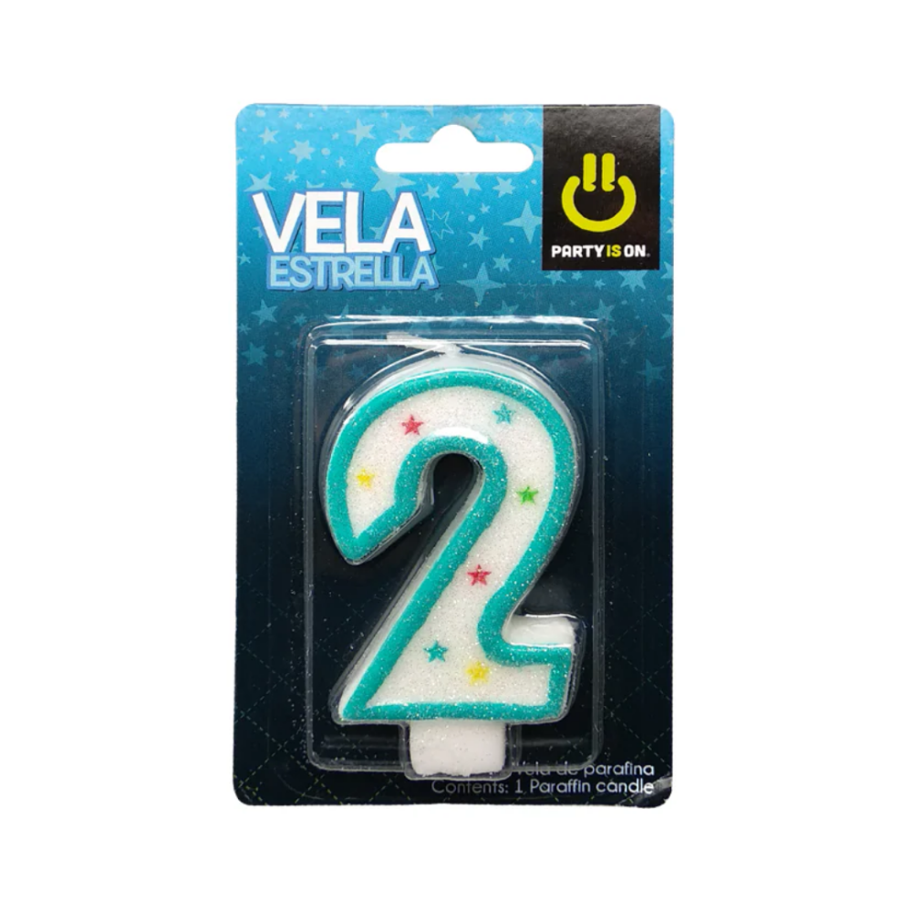 VELA P/PASTEL AZUL 2