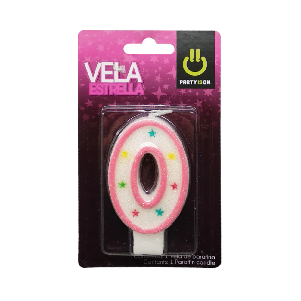 VELA P/PASTEL ROSA 0