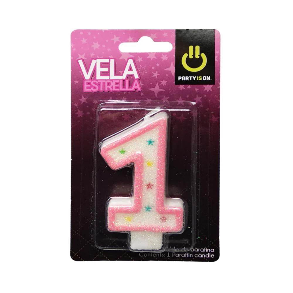 VELA P/PASTEL ROSA 1