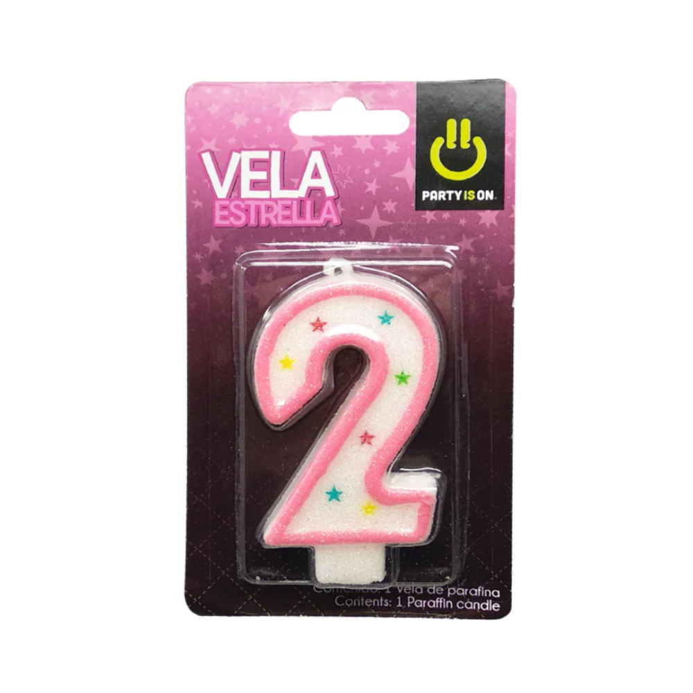 VELA P/PASTEL ROSA 2