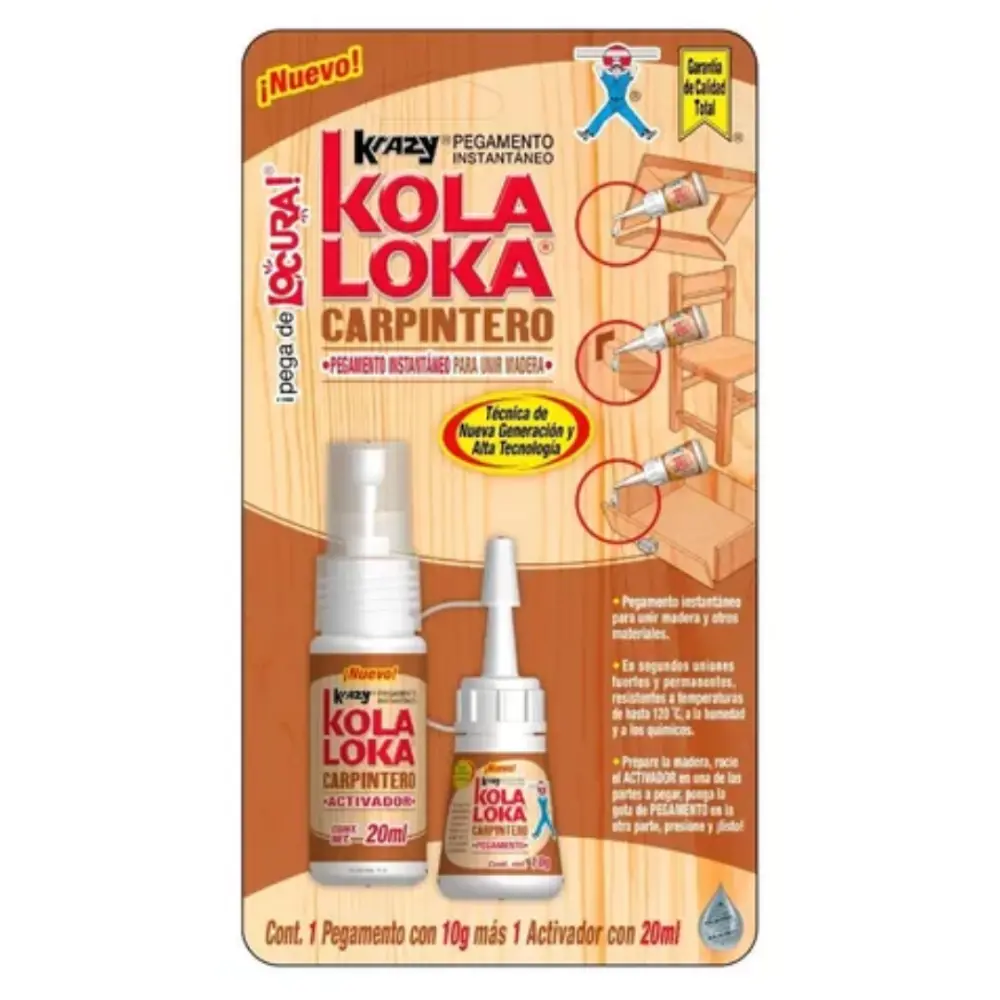 PEGAMENTO KOLA LOKA CARPINTERO 10 GR.