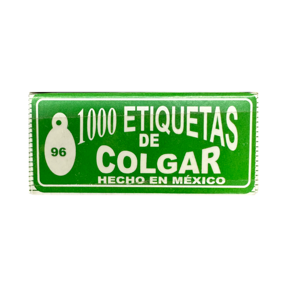 ETIQUETAS DE COLGAR NO.96  CAJA C/1000