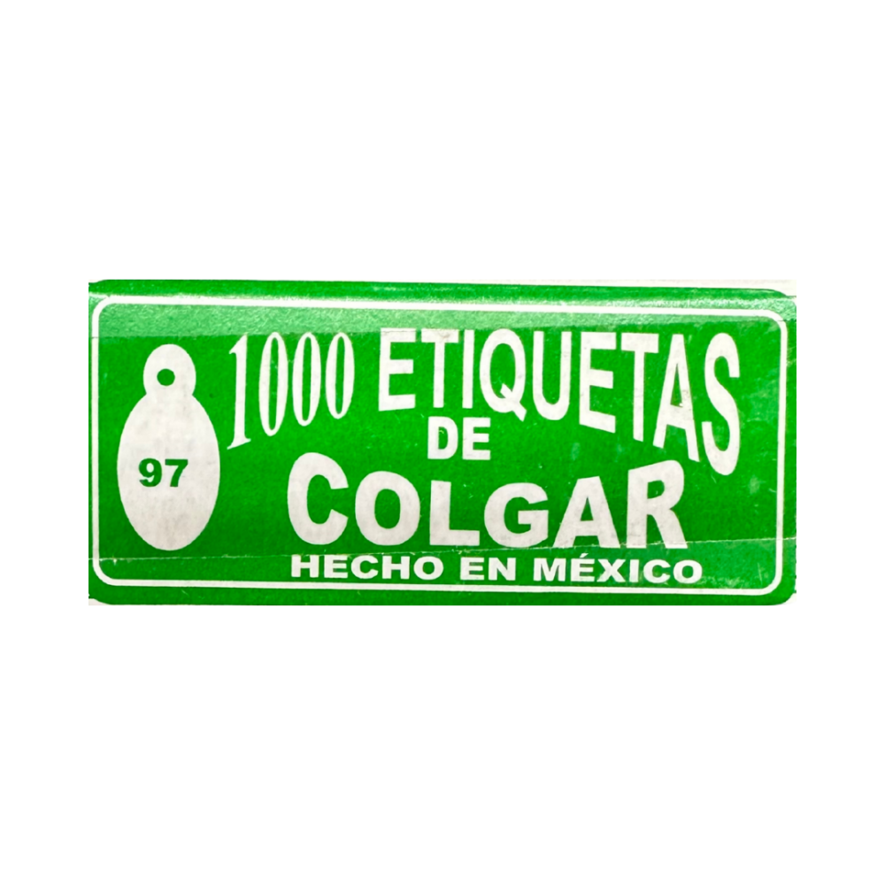 ETIQUETAS DE COLGAR NO 97   CAJA C/1000