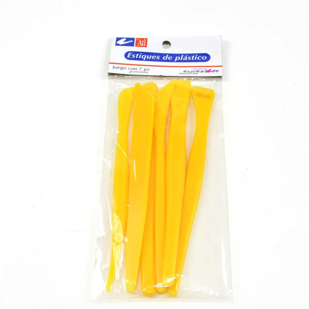 ESTIQUES DE PLASTICO RODIN PTE. C/7 PZAS.