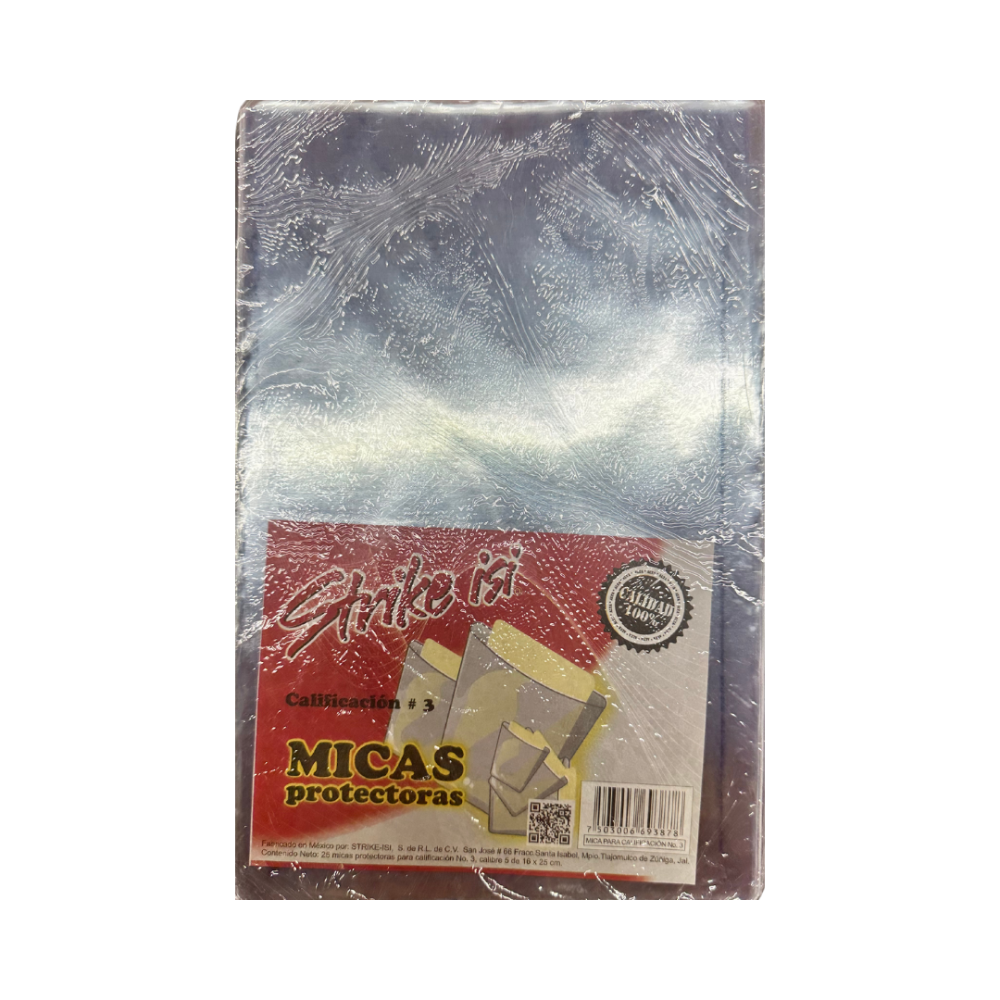 MICA VINIL CALIFICACION NO.3 STRIKE ISI 16X25 PTE. C/25 PZAS.