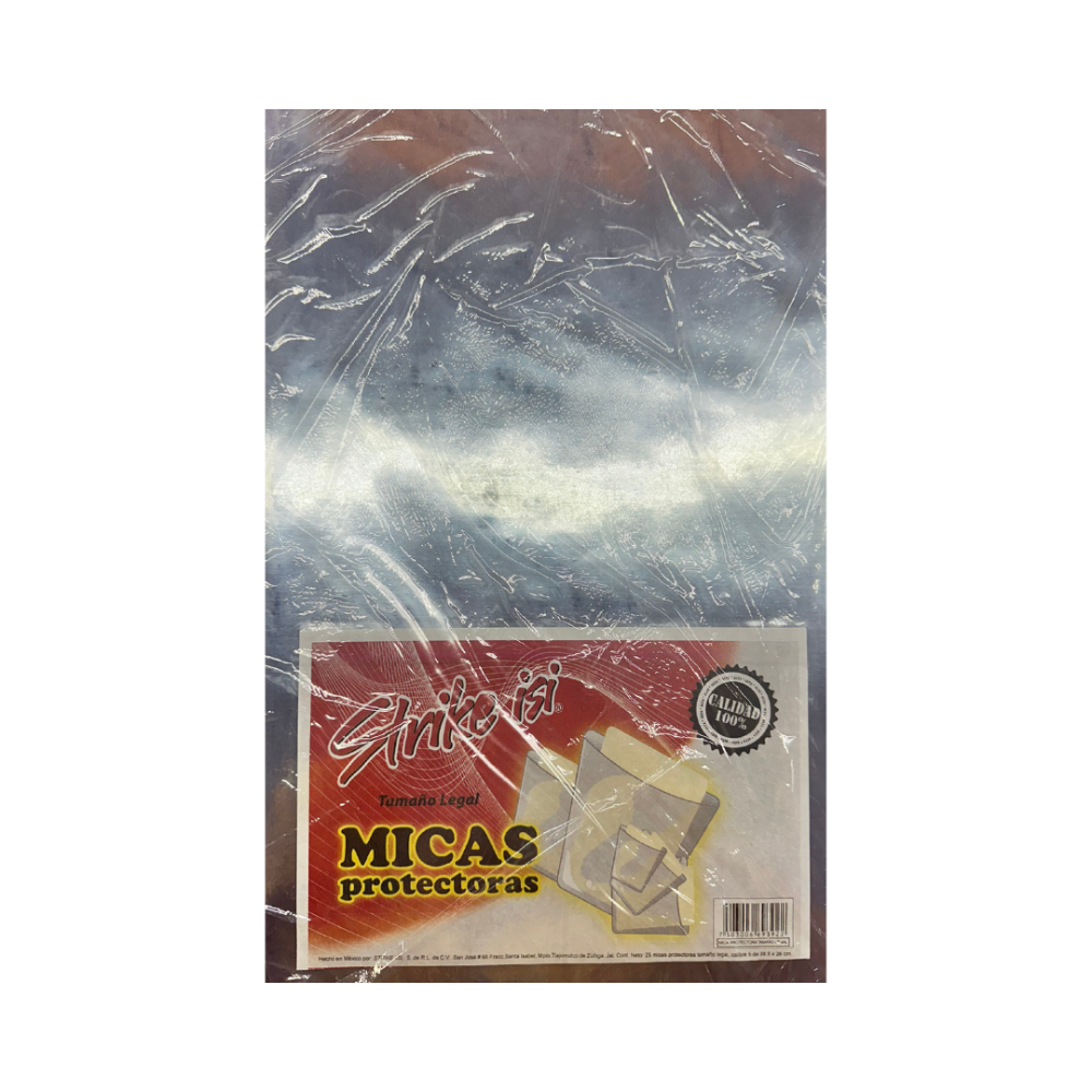 MICA VINIL LEGAL STRIKE ISI 38.5X26 CM. PTE. C/25 PZAS.