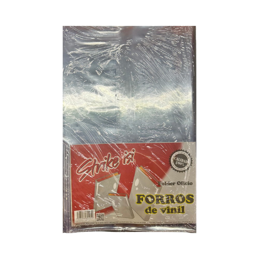 FORRO VINIL FOLDER OFICIO 36X48 PTE. C/25 PZAS.