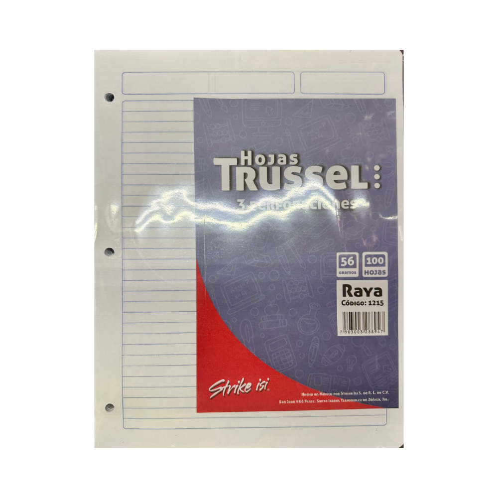 HOJA TRUSSEL STRIKE-ISI 56 GR. RAYA PTE. C/100