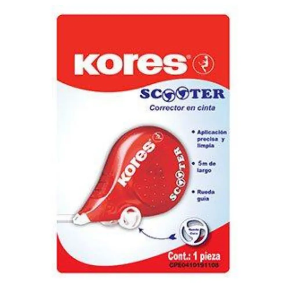 CORRECTOR KORES SCOOTER 5M X 4.2MM