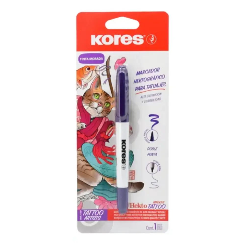 MARCADOR HECTOGRAFICO KORES PARA TATUAJES
