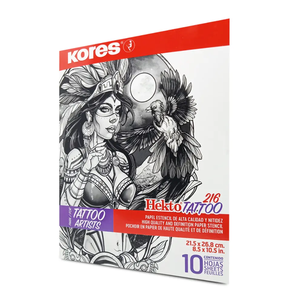 PAPEL HEKTOTATTOO 216 KORES PTE. C/10 HOJAS