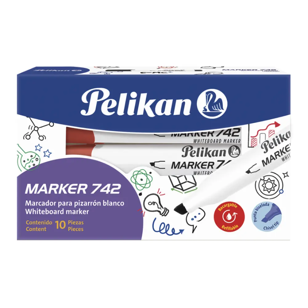 MARCADOR PELIKAN FLASH MARKER 742 ROJO