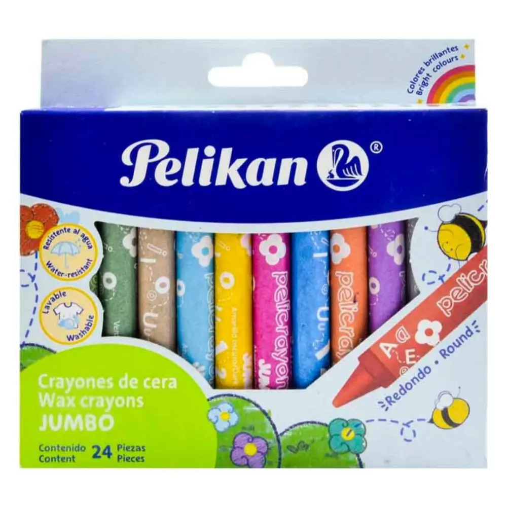 CRAYON PELIKAN JUMBO C/24 PZAS.