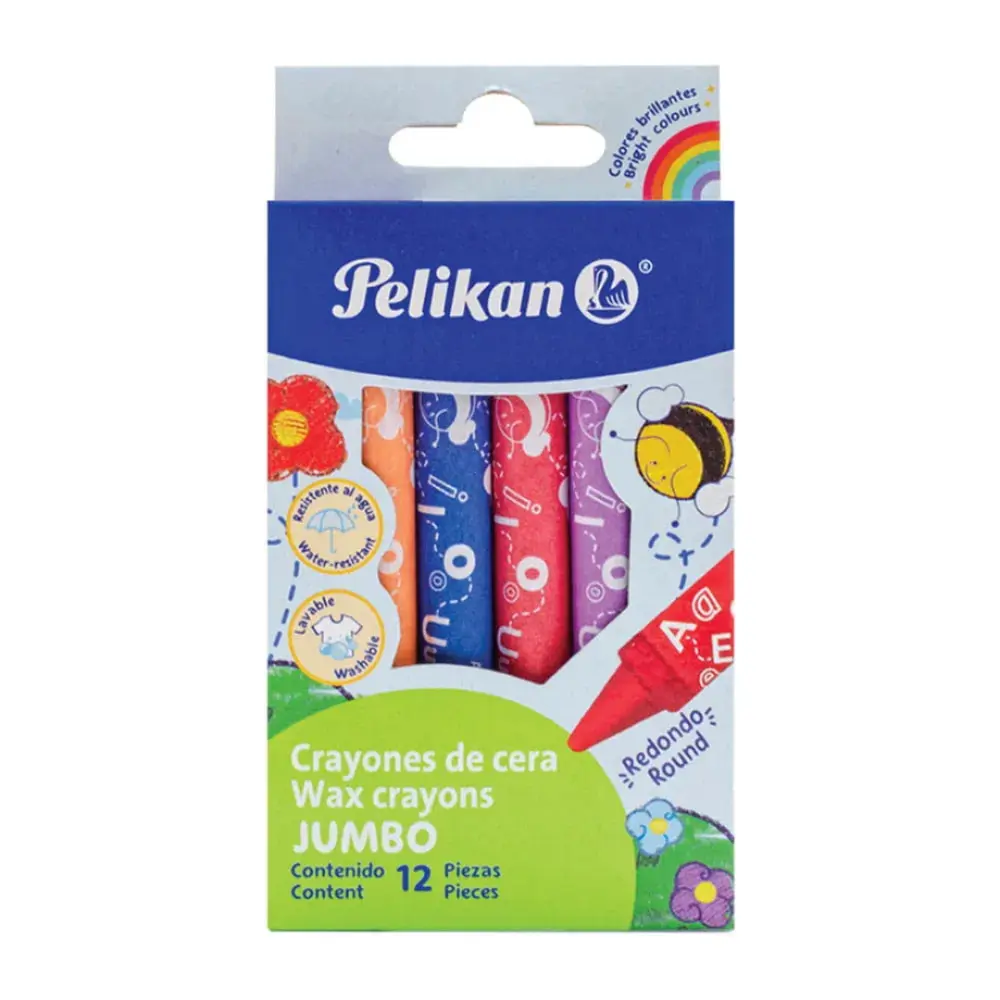 CRAYON PELIKAN JUMBO 12 COLORES