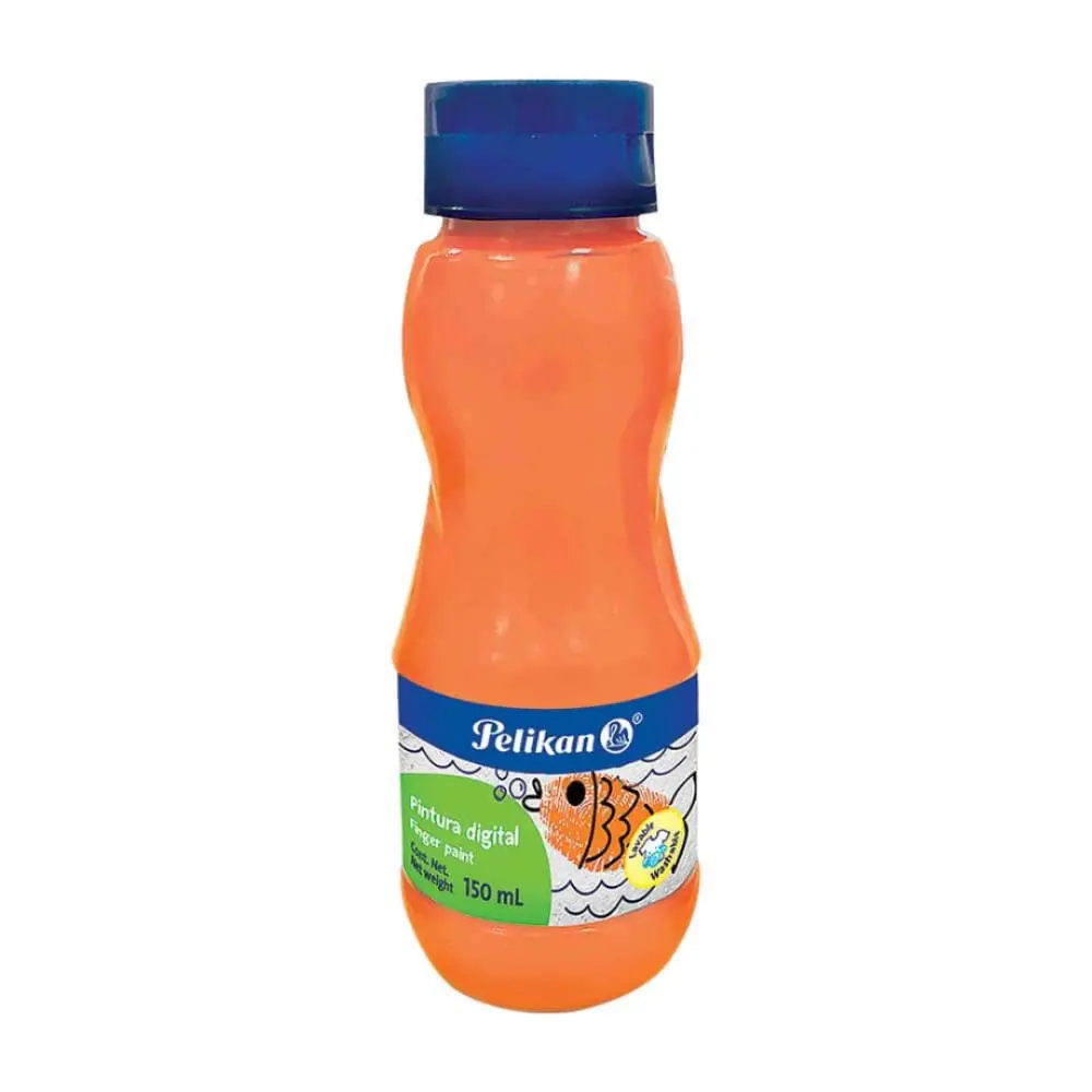 PINTURA DIGITAL PELIKAN 150 ML. NARANJA