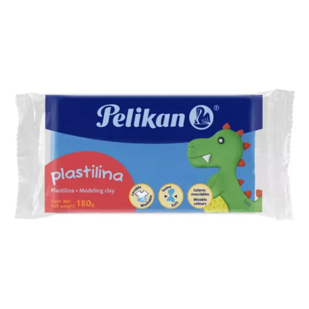 PLASTILINA PELIKAN BARRA 180 GRS. AZUL CLARO