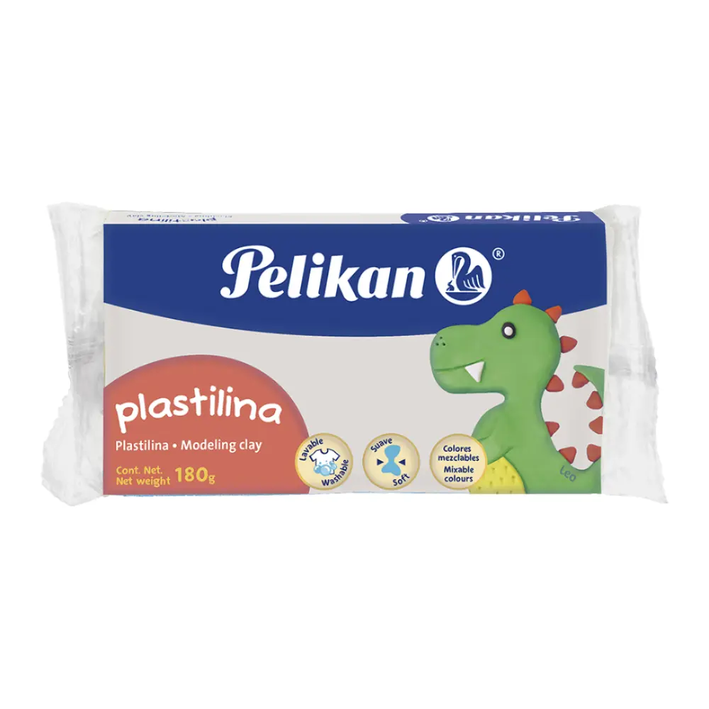 PLASTILINA PELIKAN BARRA 180 GRS. BLANCA
