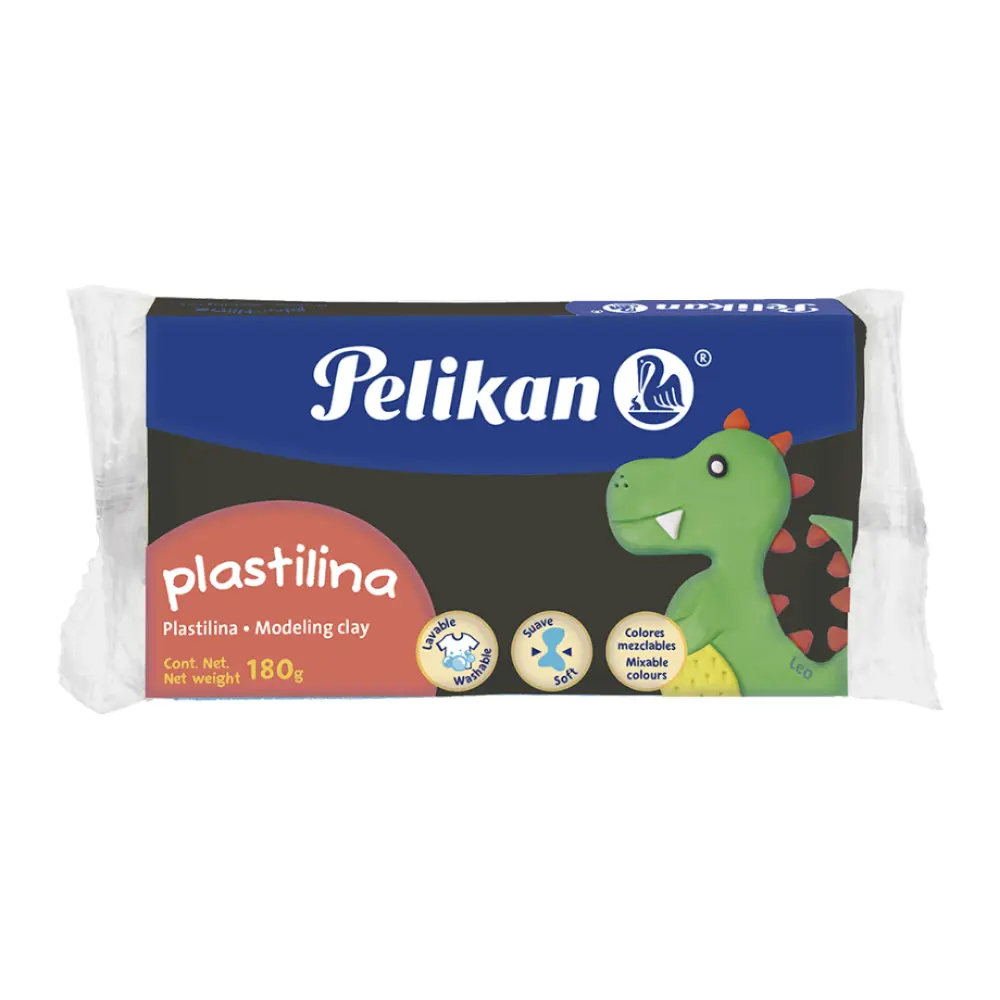 PLASTILINA PELIKAN BARRA 180 GRS. NEGRA