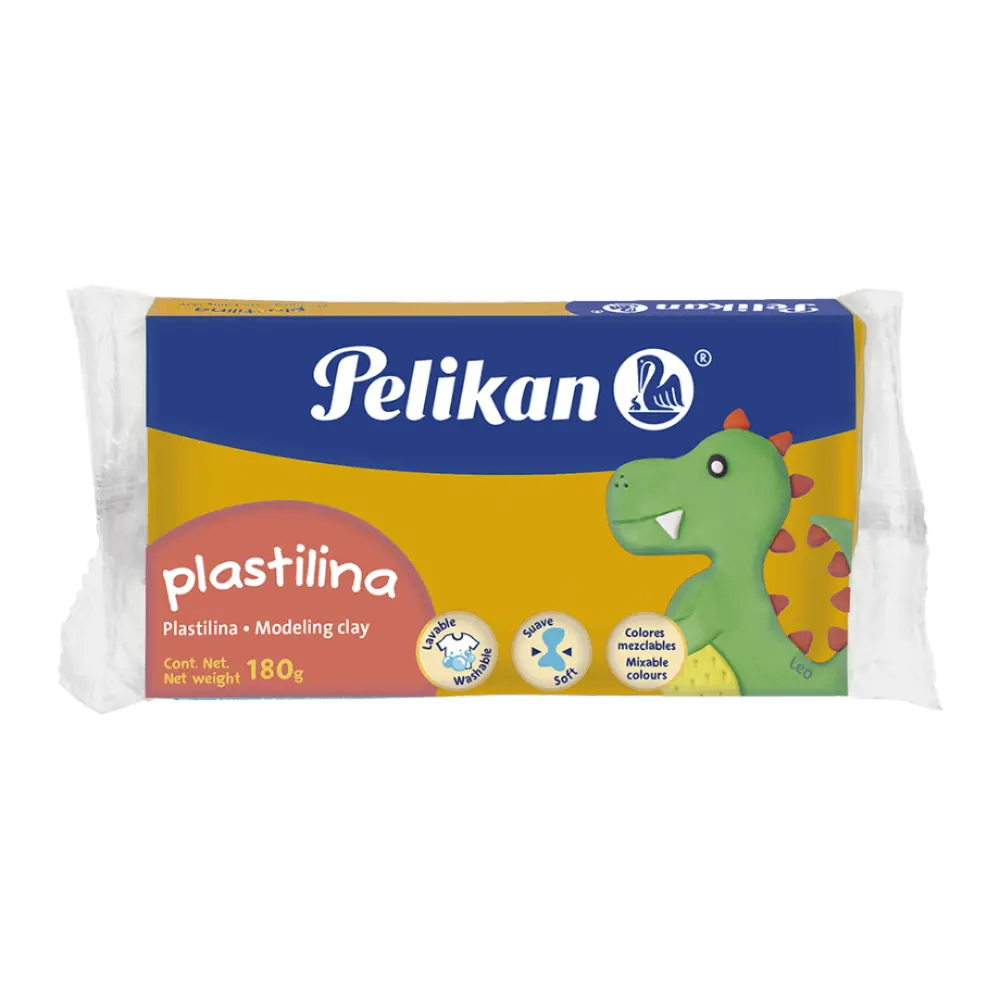 PLASTILINA PELIKAN BARRA 180 GRS. NARANJA