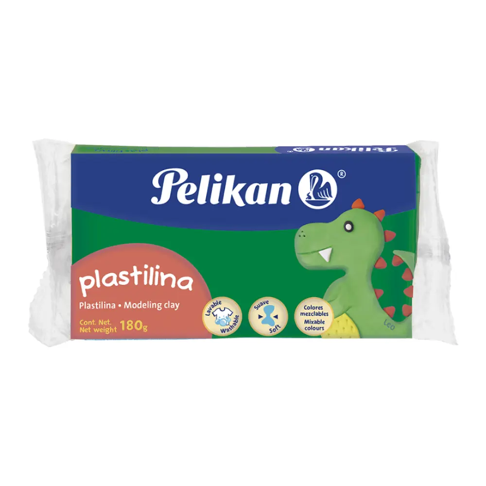 PLASTILINA PELIKAN BARRA 180 GRS. VERDE BANDERA