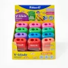 SACAPUNTAS PELIKAN V-BLADE PASTEL DUO CAJA C/12