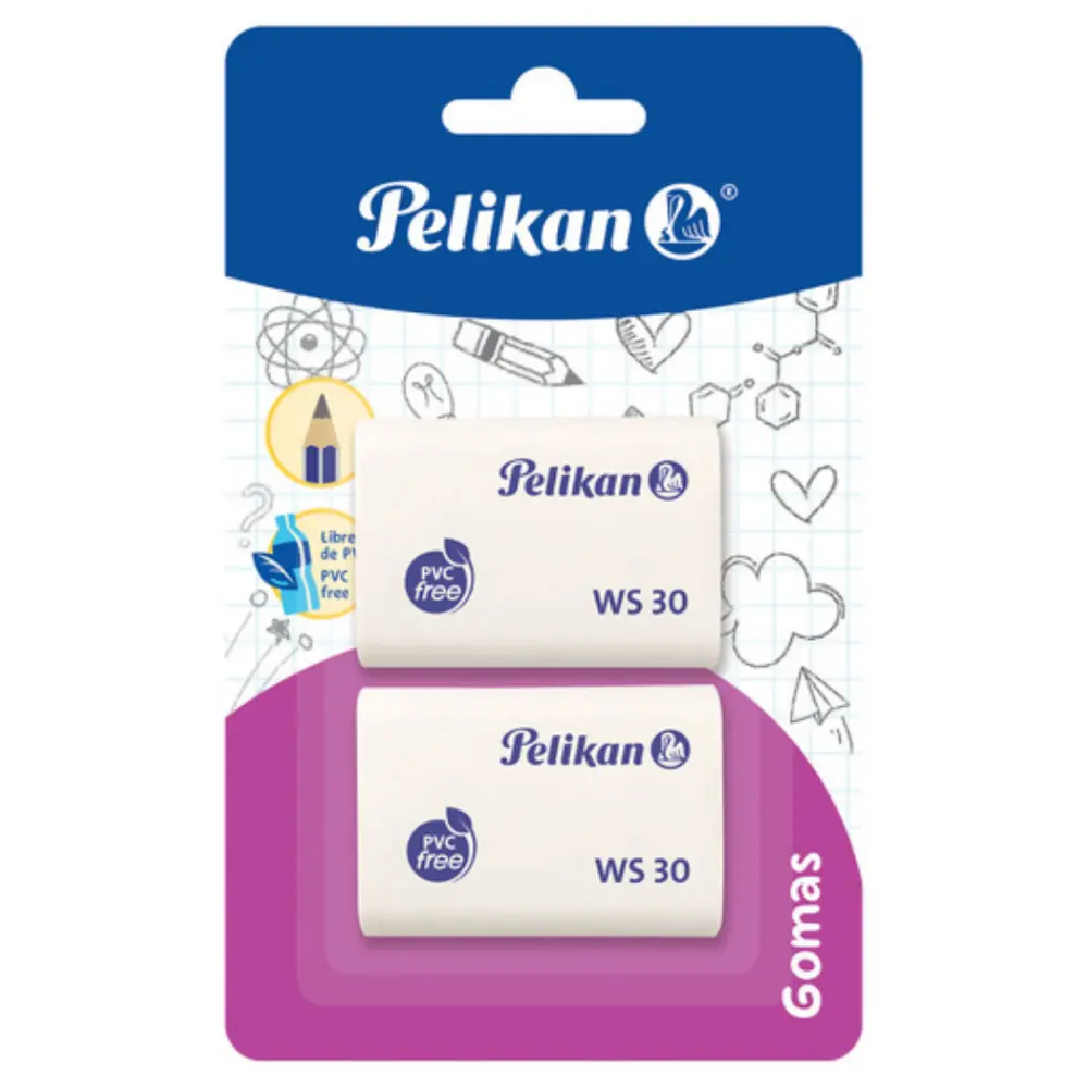 BORRADOR PELIKAN WS-30 BLISTER C/2 PZAS.