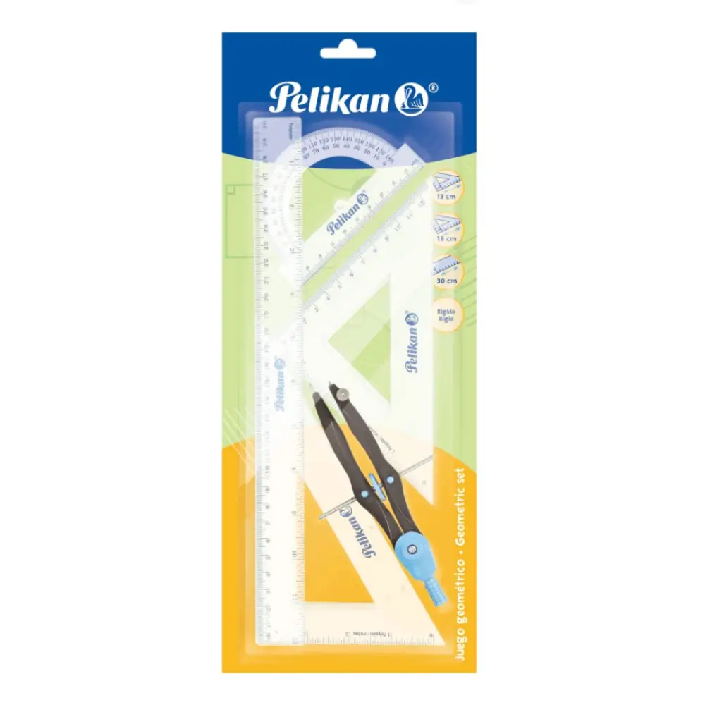 JUEGO DE GEOMETRIA PELIKAN MEDIANO