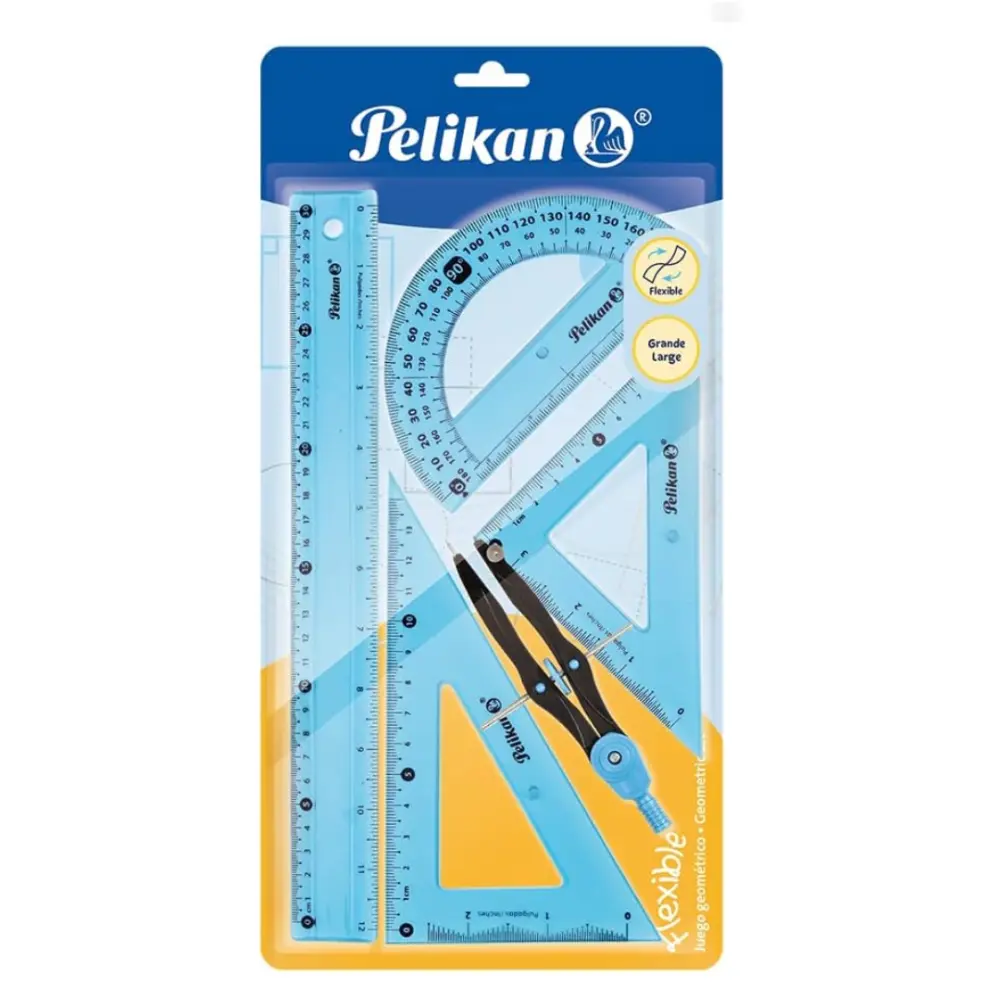 JUEGO DE GEOMETRIA PELIKAN FLEX MEDIANO