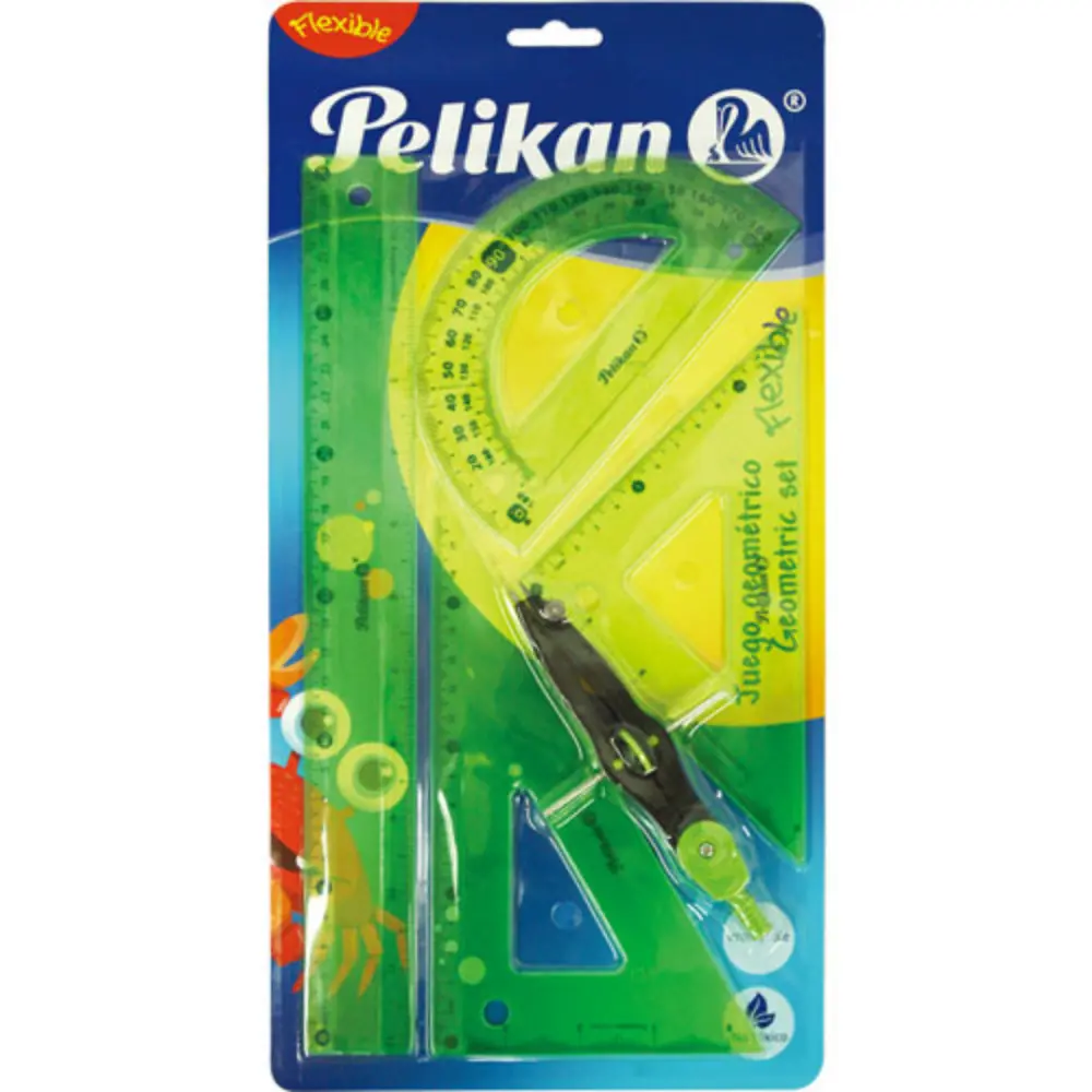 JUEGO DE GEOMETRIA PELIKAN FLEX GRANDE