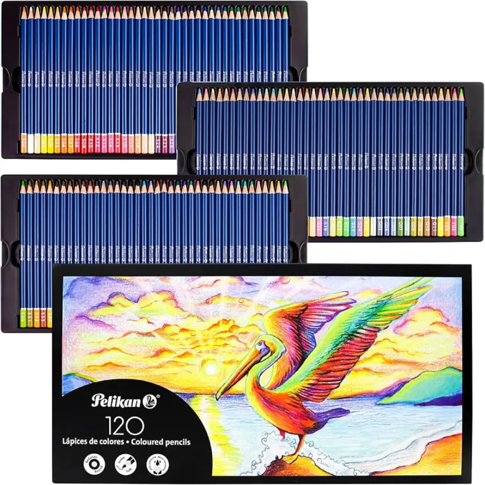 COLORES PELIKAN POFESIONALES ESTUCHE C/120 PIEZAS